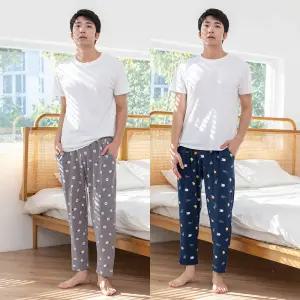 남자 피치기모 잠옷바지 겨울 홈웨어 주머니 PPM002