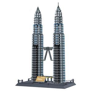 [퍼즐피플]페트로나스 타워 1160조각(PCS) 대형 건축물 건물 레고 호환 중국 L사 블럭