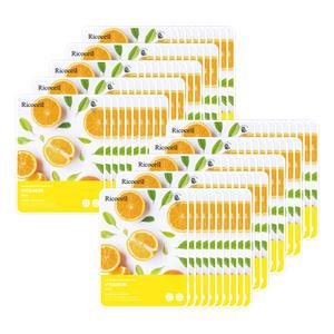 [100장] 1일1팩 리코셀 촉촉 순한 비타민 마스크 팩 23g 100매 가성비 화이트닝 수분