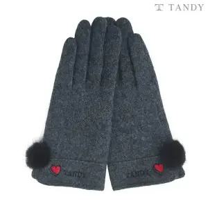 탠디 하트자수 스마트터치 여성용 모장갑