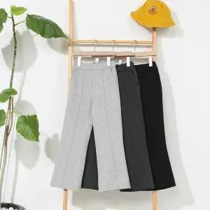 [보리보리/모데쯔]주니어 겨울 핀턱 부츠컷 나팔 바지 등교 10대 초등학생 여아