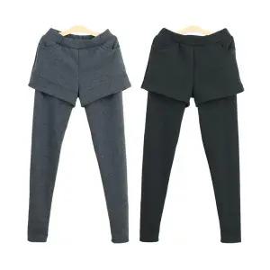 밍크털기모 반바지레깅스 겨울보온융 밴딩팬츠 여성캐주얼3부