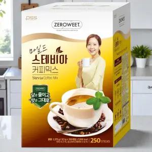 펄세스 스테비아 커피믹스 250개입