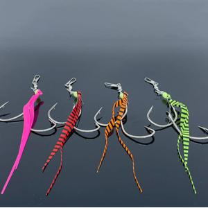 포토리아 왕대구메탈 쌍바늘 스커트 채비 4개입