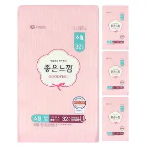 좋은느낌 생리대 오리지널 울트라슬림 날개형 소형 128매