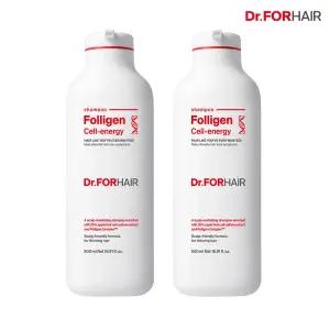 닥터포헤어 두피활력 3in1 탈모증상완화 폴리젠 셀 에너지 샴푸 500mlx2