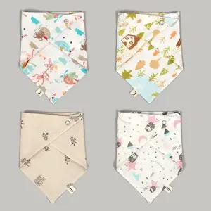 유아 이중 거즈 스카프빕 턱받이 순면 남아 여아