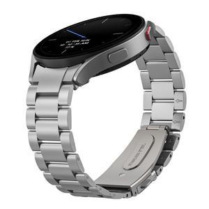 갤럭시워치 7 6 5 4 프로 클래식 날개형 클래식 메탈 스트랩 실버