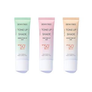 듀이트리 톤업쉐이드 톤업선크림 40ml (그린톤업, 핑크톤업, 커버톤업 택1) 톤업 선크림 비비 씨씨 미백 주름개선 자외선차단 저자극 비건 붉은기커버