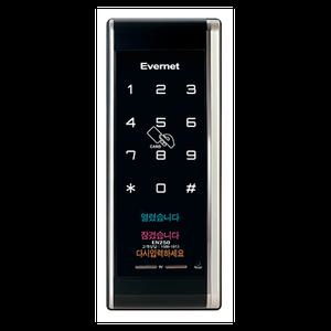 에버넷 EN250SN 카드키4개 번호키 디지털도어락 방화문용 터치형 도어락 가성비갑