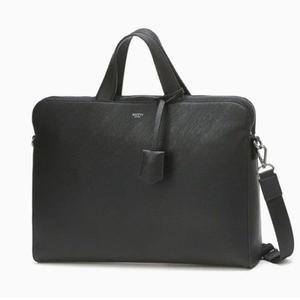 [NS홈쇼핑][헤지스ACC] 블랙 로고배색 가죽 서류가방 HJBA5F412BK[35254008]