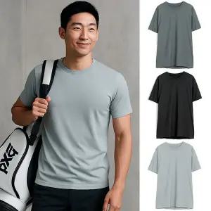 [PXG] 골프웨어 CM-ME24ATT1-01MT 시그니처 라운드 3팩세트 골프티셔츠 남성골프웨어 당일발송