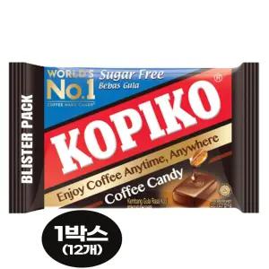 코피코 슈가프리 블리스터 커피맛 사탕 32g 12개