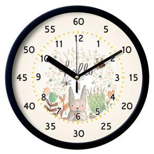 (블랙 | L사이즈(30cm)) 브론즈 하우스 EDU-036 교육용 벽시계-무소음/시계/벽걸이/인테리어/전자/대형/엔