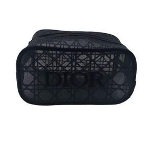 디올 블랙 매쉬 까나쥬 파우치