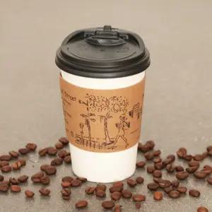 테이크아웃 종이컵세트 368ml 20개입/일회용/카페/매장/가게/커피/점포/탕비실/휴게실/핫컵/뜨거운