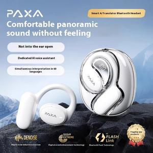 동시통역기 Paxa Ai 블루투스 이어폰 독점 음성 어시스턴트 60 언어 동시 통역 헤드셋