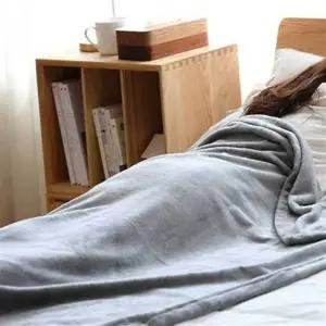 밍크 담요 포근한 부드러운 1인용 극세사 담요 간절기 겨울 침대 차량용 사무실 이불 수면