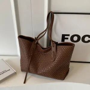 (무료배송) F007350_메쉬 위빙 쇼퍼백 숄더백 빅백 보부상가방