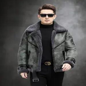 틴다샵 남자무스탕 리얼 양가죽 무스탕 남자 스웨이드