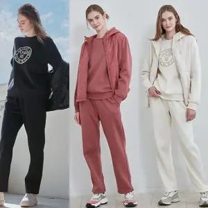 여성퀼팅기모트레이닝셋업 점퍼+티셔츠+팬츠)