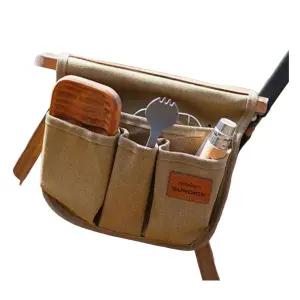 캠핑용 의자 연결 조리도구 식기 가방 파우치 거치대 휴대용 야외요리 행거