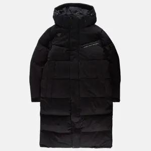 [다이나핏] 공용 카본테크 벤치 롱 덕 다운 자켓 블랙 YUW23536