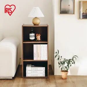 [아이리스] 3단 원목 우드 도어 책장 책꽂이 오픈형 MDB-3K