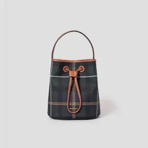 [빈폴ACC] (BE59D3T14R) 빈폴 헤릿 버킷백 - 네이비