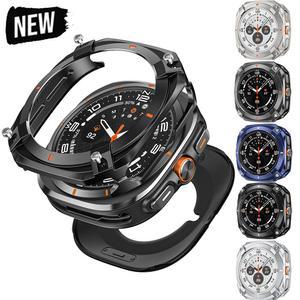 커버 7 갤럭시 메탈 47mm 울트라 호환) 47 (삼성 스크린 있는 알루미늄 고급 케이스 삼성 보호 워치 기능이