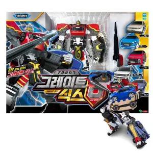 [한토이][영실업] 또봇 6단 변신합체 그레이트6 _ 자동차 6종 로보트 합체