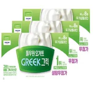 풀무원 다논 그릭요거트 무가당 플레인90gx24개