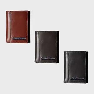 [타미힐피거]타미힐피거 프리미엄 가죽 3단 접이식 남성 지갑