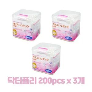 닥터폴리 오카무라 Y형 일회용 치실 200개입 3개 치석제거 플라그제거