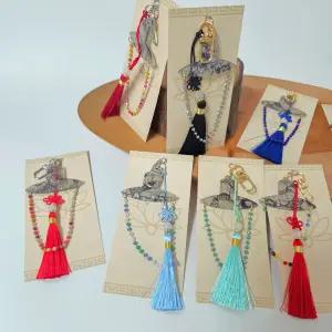 조선 한국 전통 갓 키링 2종 DIY 만들기 완제 시스루 비즈 노리개 장식 굿즈 국중박 박물관 외국인 선물