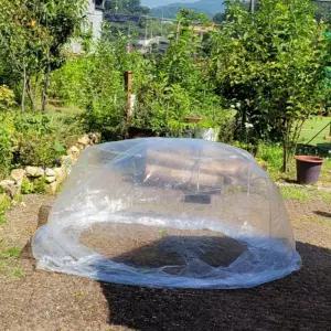 (다올)초경량 사각 비닐쉘터 등산바람막이 4인용