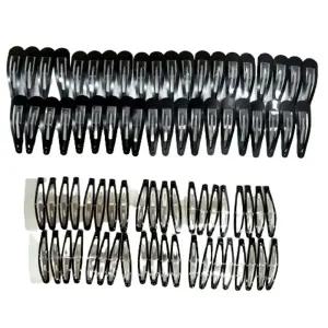 헤어핀 똑딱핀 앞머리핀 대형 슬림 검정 40개똑딱핀풀세트 거지존 고정핀 리본삔 왕핀 미용실핀 당고 집게