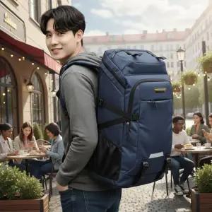 남자 백팩 여행용 비즈니스 노트북 대용량 백팩 수납 캠핑 멀티 백패킹 데일리 대학생 캐주얼 등산