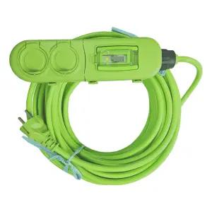 반야 차단 고무커버 2구 연장선 30M 이동멀티탭 방우형