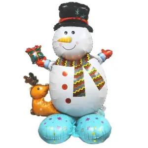 파티풍선장식 풍선무대장식 크리스마스 눈사람 호일풍선