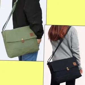 학교 메신저 백 남녀공용 학생 대학생 가벼운 메신저 백 크로스 데일리 캔버스 캐주얼 직장인 여성 미니