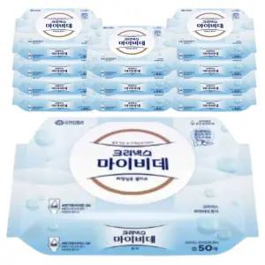 크리넥스 마이비데 퓨어 캡형 50매, 12입 x 1개 (총12개)