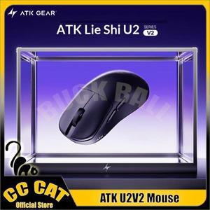 ATK 블레이징스카이 U2V2 마우스 3모드 무선 Paw3950 8000Hz 39g 경량 게이밍 PC 액세서리 FPS 게이머용