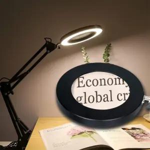 작업용 조명 확대경 LED 스탠드형 탁상 라이트 독서등