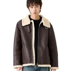 그레이블러밧 GRAYBLVD 비더블유 쉐어링 무스탕 GKDJP15 (브라운 )