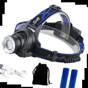 낚시 엠케이_ 엘마운틴 LED 헤드랜턴 + 배터리 2개