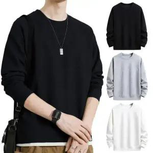 /오엠티 무지 남자 맨투맨 라운드 빅사이즈 긴팔 티셔츠