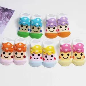 [하프클럽/셀러허브_여성트랜드패션]신생아 j버섯연 입체 5족세트 유아양말