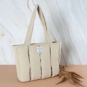 여성 패딩 숄더백 가방 토트백 폭신한 외출 WE1D1B3