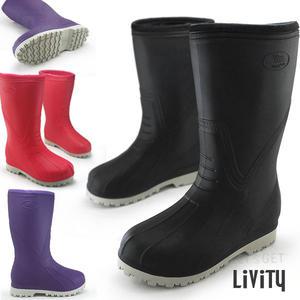 [230~280mm] LIVITY 논슬립창 초경량EVA 방수방한 털장화 방한화 작업화 스노우부츠 워커 WB889